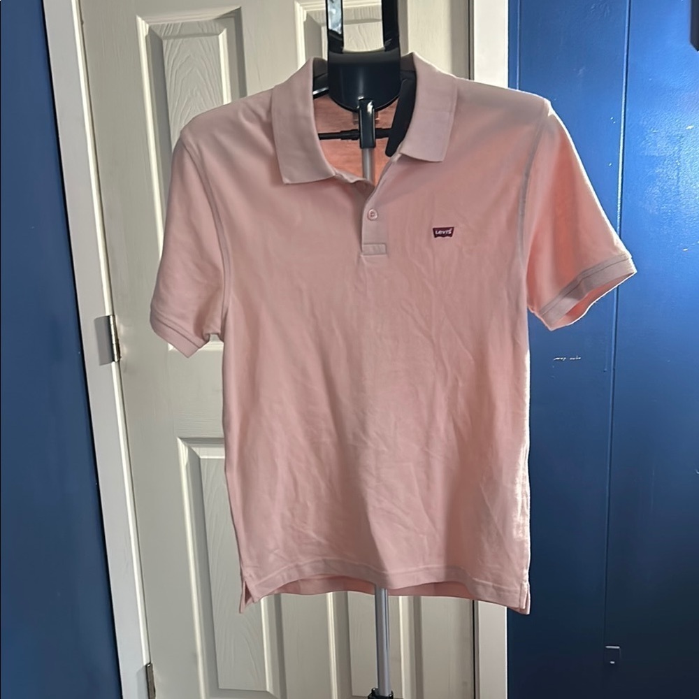 Levi's Pink Polo Shirt Soft Cotton Casual